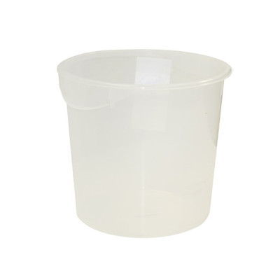 Rubbermaid FG572724CLR 18 Qt. Clear Round Storage Container (6 Each Per Case)