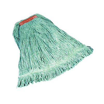 Rubbermaid FGD21306GR00 1" Wide Band Large Green Cotton Super Stitch Mop Head