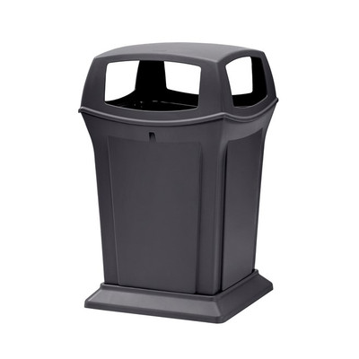 Rubbermaid FG917388BLA 45 Gal. Black Plastic Ranger Container