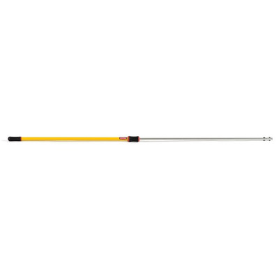 Rubbermaid FGQ76500YL00 Aluminum Yellow Hygen Quick Connect Extension Pole (6 Each Per Case)