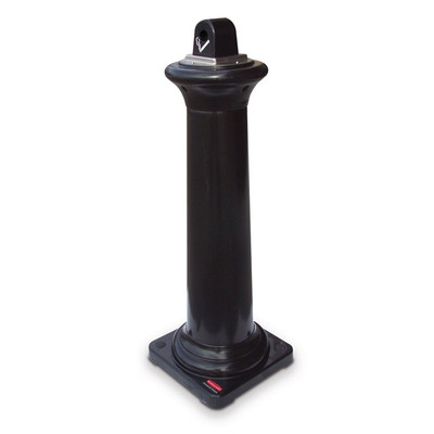 Rubbermaid FG9W3000BLA Smoking Management Tuscan Receptacle