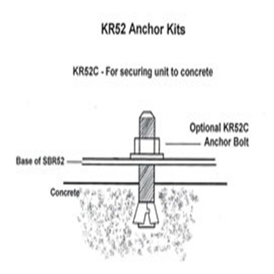 Rubbermaid FGKR52C Concrete Mounting Anchor Kit for SBR52
