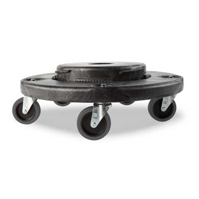 Rubbermaid FG264043BLA Black BRUTE Quiet Dolly (2 Each Per Case)