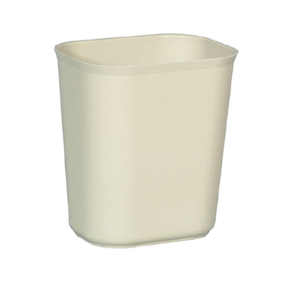 Rubbermaid FG254100BEIG 14 Qt. Beige Waste Basket (6 Each Per Case)