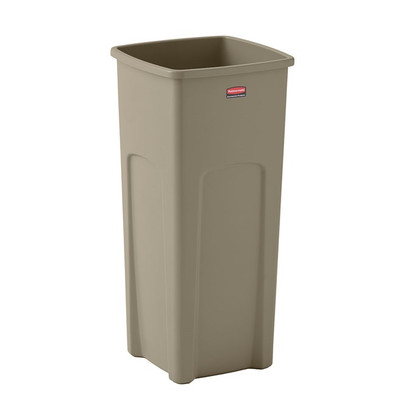 Rubbermaid FG356988BEIG 23 Gallon Square Beige Container (4 Each Per Case)