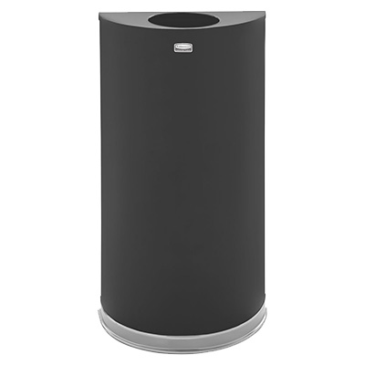 Rubbermaid FGSO1220PLBK 12 Gallon Black Indoor Receptacle
