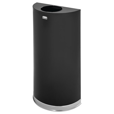 Rubbermaid FGSO1220PLBK 12 Gallon Black Indoor Receptacle