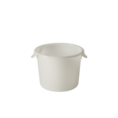Rubbermaid FG572300WHT 6 Qt. White Round Polyethylene Storage Container