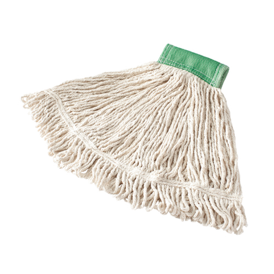 Rubbermaid FGD25206WH00 5" Wide Band Medium White Cotton Super Stitch Mop Head