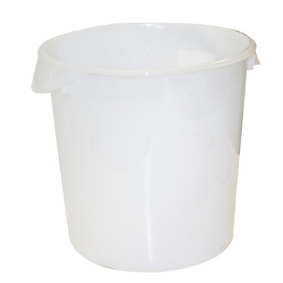 Rubbermaid FG572800WHT 22 Qt. White Round Polyethylene Storage Container
