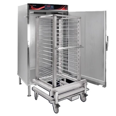 Cres Cor RRUA16DX 16 Pan Capacity Stainless Steel Full Size Door Programmable Controls Rethermalization and Hold Oven for Mobile Rack System - 208 Volts