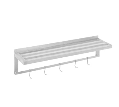 Channel TWS1248 Shelf Wall-Mounted Tubular 48"W Aluminum Construction
