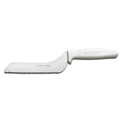 Dexter 13623 7" Scalloped Edge Utility Slicer with White Handle