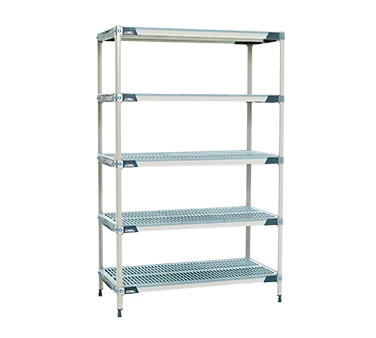 Metro 5X557GX3 Metromax I Starter Shelving Unit 48"W Rust Proof 1000 Lbs. Capacity Per Shelf 2000 Lbs. Capacity Per Unit