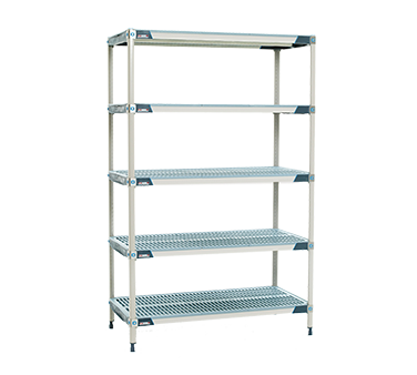 Metro 5X557GX3 Metromax I Starter Shelving Unit 48"W Rust Proof 1000 Lbs. Capacity Per Shelf 2000 Lbs. Capacity Per Unit