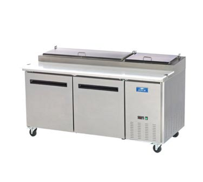 Arctic Air APP71R 71&quot; W Stainless Steel Two-Section Pizza Prep Table