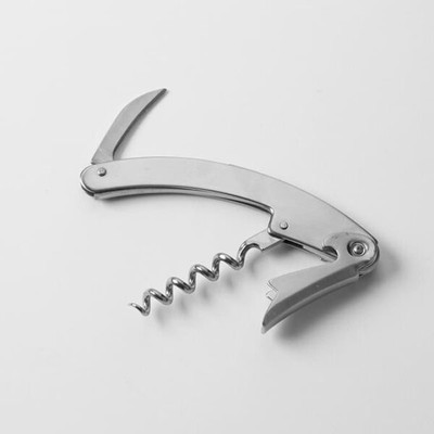 American Metalcraft WCS137 4.38" L x 1" W x 0.25" H Stainless Steel Deluxe Cork Screw