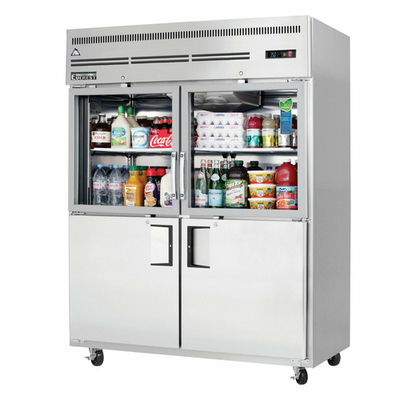 Everest Refrigeration EGSWH4 59" W Two-Section Reach In Refrigerator