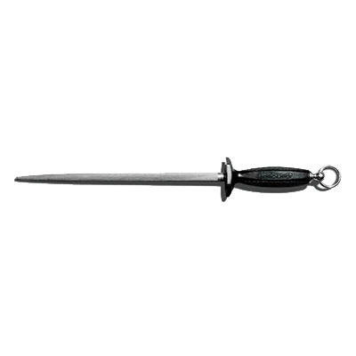 Dexter 7373 12" x 1/2" Butcher Steel with Black Handle