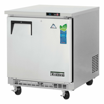 Everest Refrigeration ETBR1 27.75"W One-Section Solid Door Undercounter/Worktop Refrigerator
