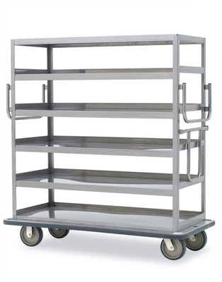 Metro MQ-609L-H 6 Shelves Stainless Steel Queen Mary Cart