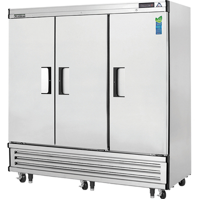 Everest Refrigeration EBF3 74.75" W Three-Section Solid Door Reach-In Reach-In Freezer - 115 Volts