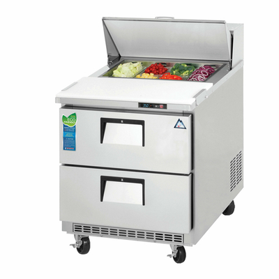 Everest Refrigeration EPBNR1-D2 27.75" W One-Section Drawered Sandwich Prep Table