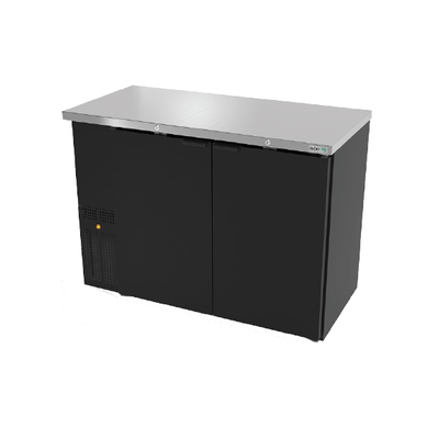 Asber ABBC-24-72 72" W Three-Section Solid Door Slim Line Back Bar Cooler