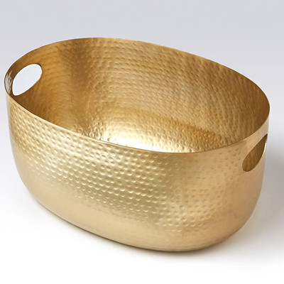American Metalcraft ATHG14 Oval Gold Aluminum Beverage Tub 19" L x 14" W x 8.25" H