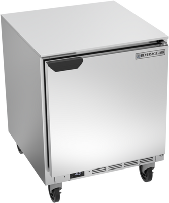 Beverage Air UCF27AHC 27"W One-Section Solid Door Undercounter Freezer