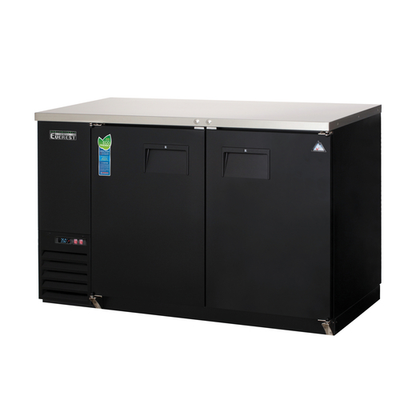 Everest Refrigeration EBB48 49"W Two-Section Solid Door Back Bar Refrigerator
