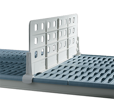 Metro MXD24-8 Metromax I Standard Duty Shelf Divider 24"W Taupe Epoxy Finish Polymer