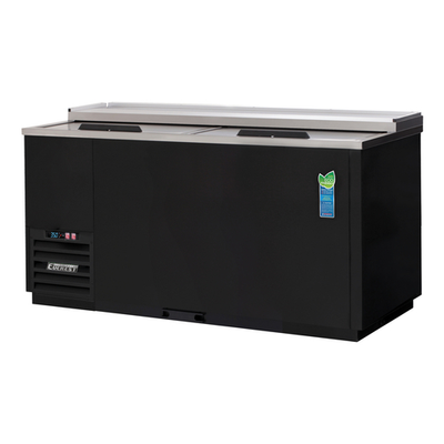 Everest Refrigeration EGC65 64.63"W Solid Door Solid Slide Lid Glass &amp; Plate Chiller