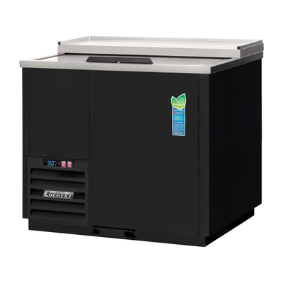 Everest Refrigeration EGC37 36.75"W Solid Door Solid Slide Lid Glass & Plate Chiller