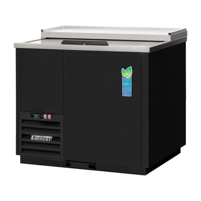 Everest Refrigeration EGC37 36.75"W Solid Door Solid Slide Lid Glass &amp; Plate Chiller