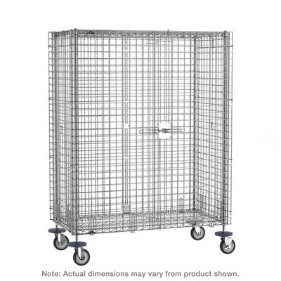 Metro Sec56Ec Super Erecta Security Unit Mobile Chrome Plated Finish 65"W