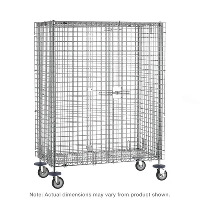 Metro Sec56Ec Super Erecta Security Unit Mobile Chrome Plated Finish 65"W