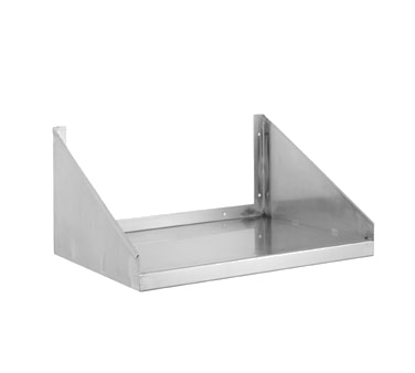 Channel MWS2424 Microwave Shelf Wall-Mounted Solid 24"W 18/304 Stainless Construction