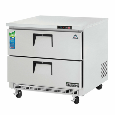 Everest Refrigeration ETBSR2-D2 35.63"W One-Section Drawered Undercounter/Worktop Refrigerator