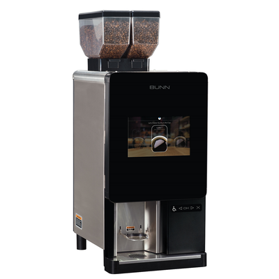 Bunn 44400.0105 Black Stainless Steel Model 220 Bean to Cup Coffee Brewer - 120 Volts