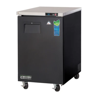 Everest Refrigeration EBB23 23.5"W One-Section Glass Door Back Bar Refrigerator