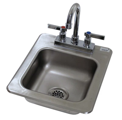 Advance Tabco DI-1-25-X 12" W Stainless Steel Special Value Drop-In Bar Hand Sink without Drainboards