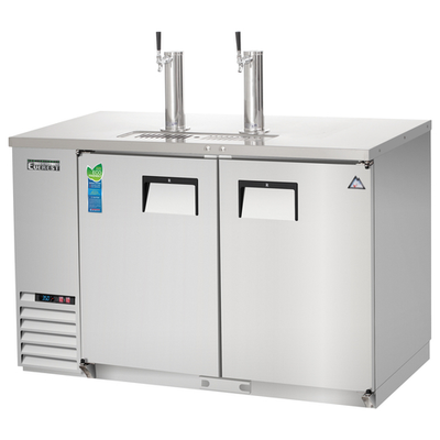 Everest Refrigeration EBD2-SS 57.75"W Two-Section Solid Door Direct Draw Keg Refrigerator