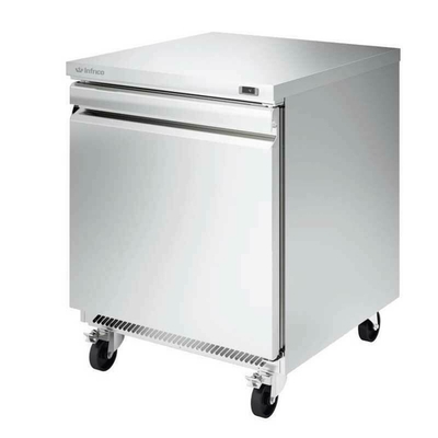 Infrico USA IUC-UC27R 27.63"W One-Section Solid Door Undercounter Refrigerator