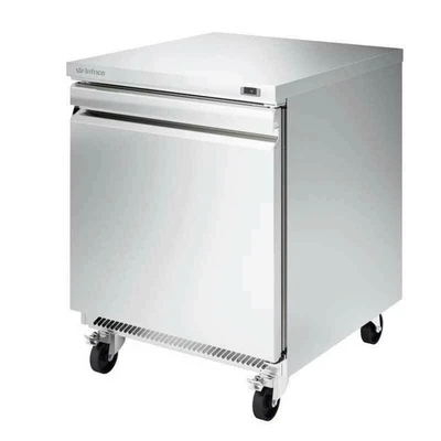 Infrico USA IUC-UC27R 27.63"W One-Section Solid Door Undercounter Refrigerator