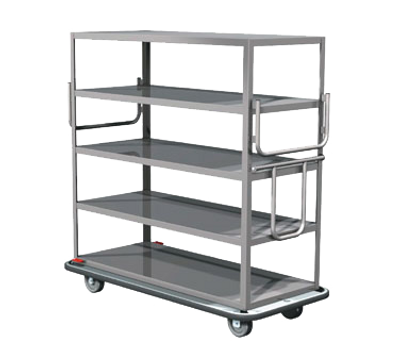 Metro MQ-512F-H 5 Shelves Stainless Steel Queen Mary Cart