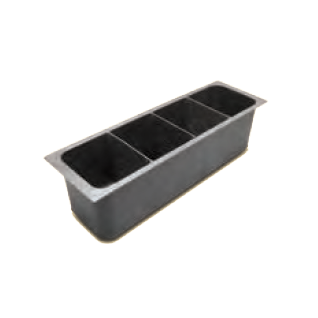 John Boos UB-BWH-X 17-1/2"W x 5"D x 5"H Bottle Rack