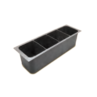 John Boos UB-BWH-X 17-1/2"W x 5"D x 5"H Bottle Rack