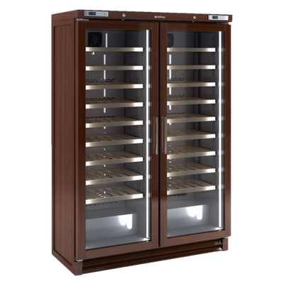 Infrico USA IMD-EVV200MX 53.75"W Two-Section Glass Door Wine Cooler