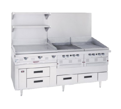 Garland GN17C109 109&quot;W Six Drawer Arctic Fire Refrigerator Base